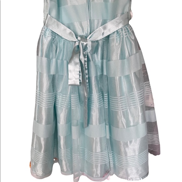 Nanette - soft mint colored dress for girls. - Picture 11 of 13